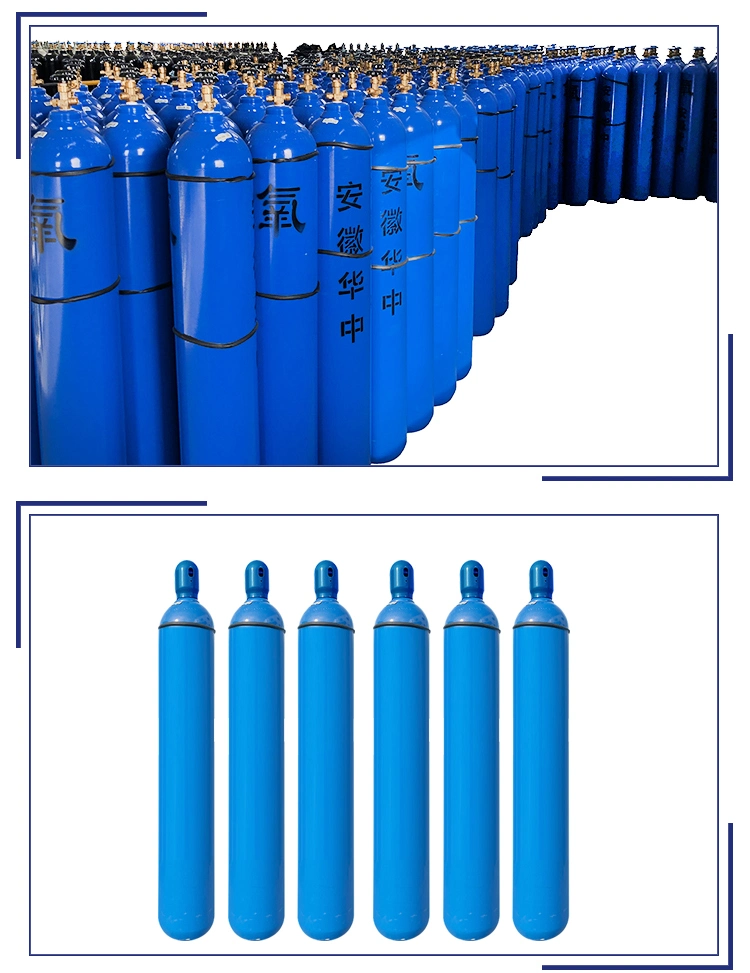 Medical Grade Industry Gas 40L Oxygen Hydrogen Oxygene Cylinder Gas Oxygen for Sale